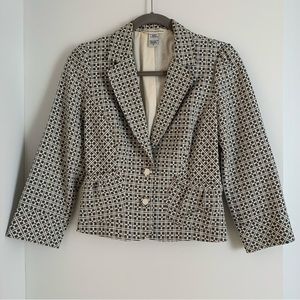🔥Diane Von Furstenberg vintage cropped blazer, size 6 (fits 0/2)
